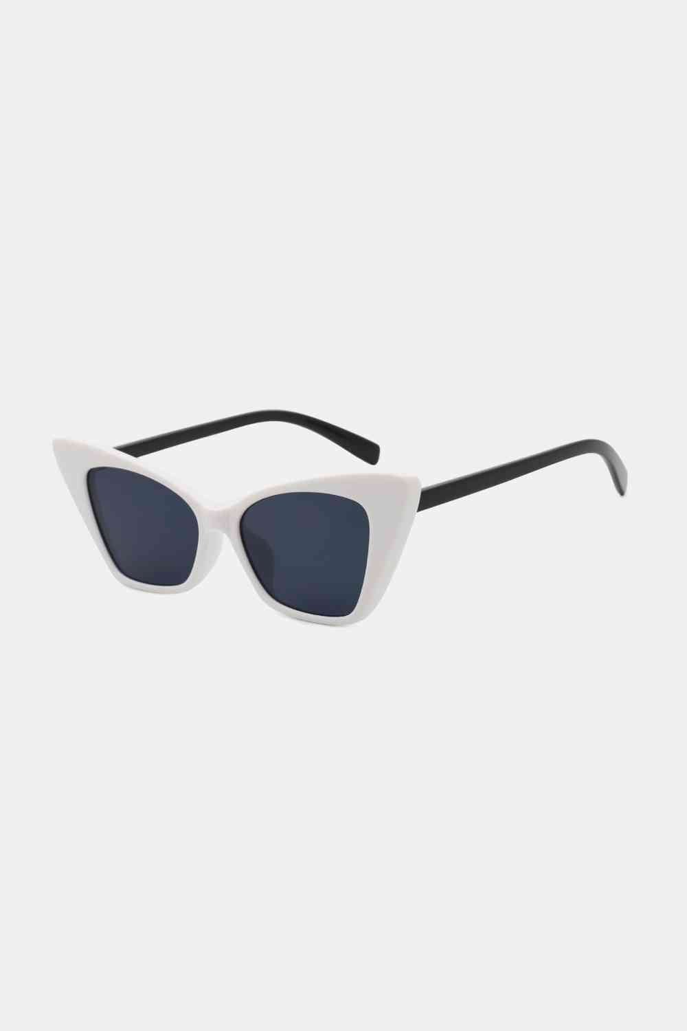 Acetate Lens Cat Eye Sunglasses - sunglasses - White - Bella Bourget