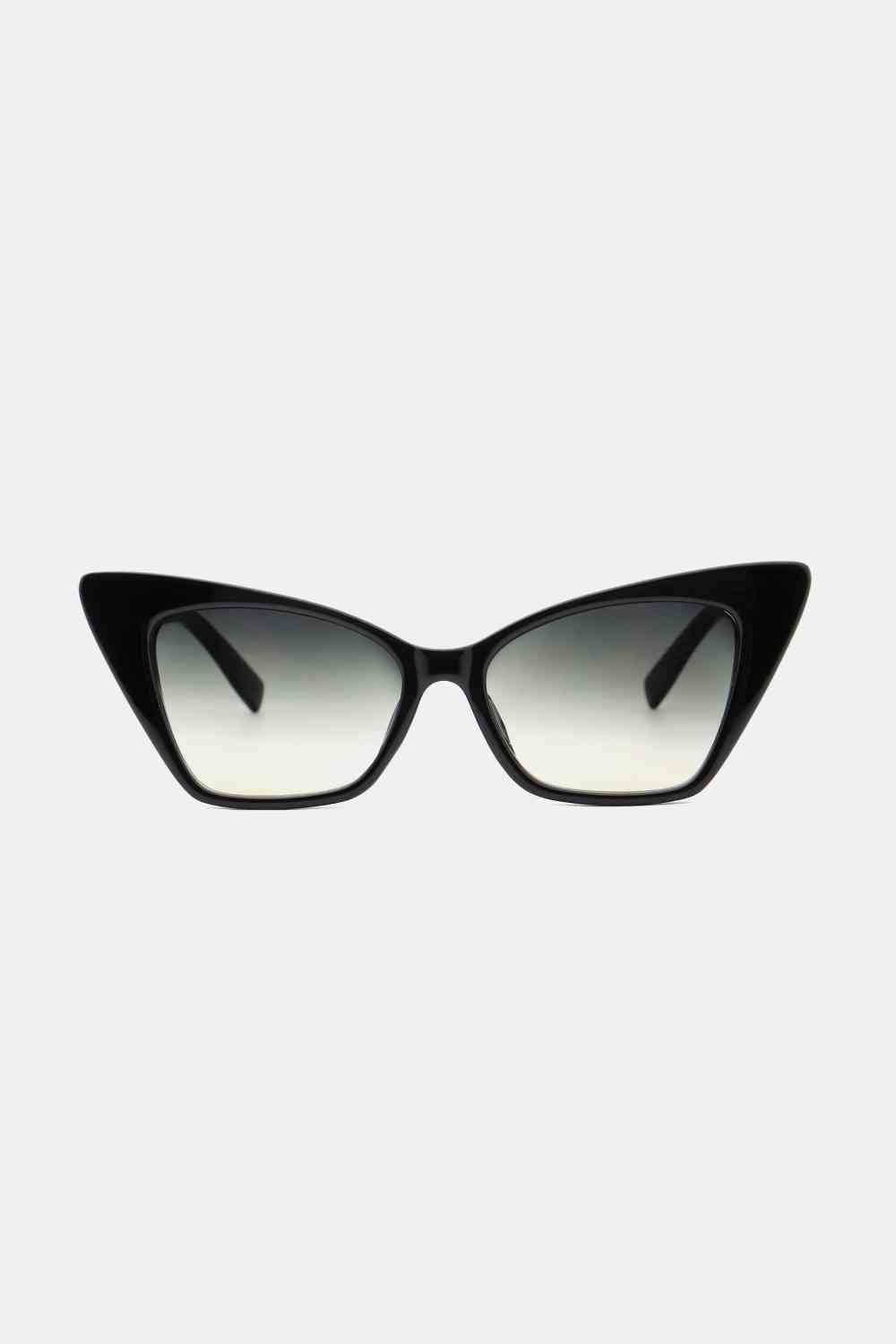 Acetate Lens Cat Eye Sunglasses - sunglasses - Black - Bella Bourget