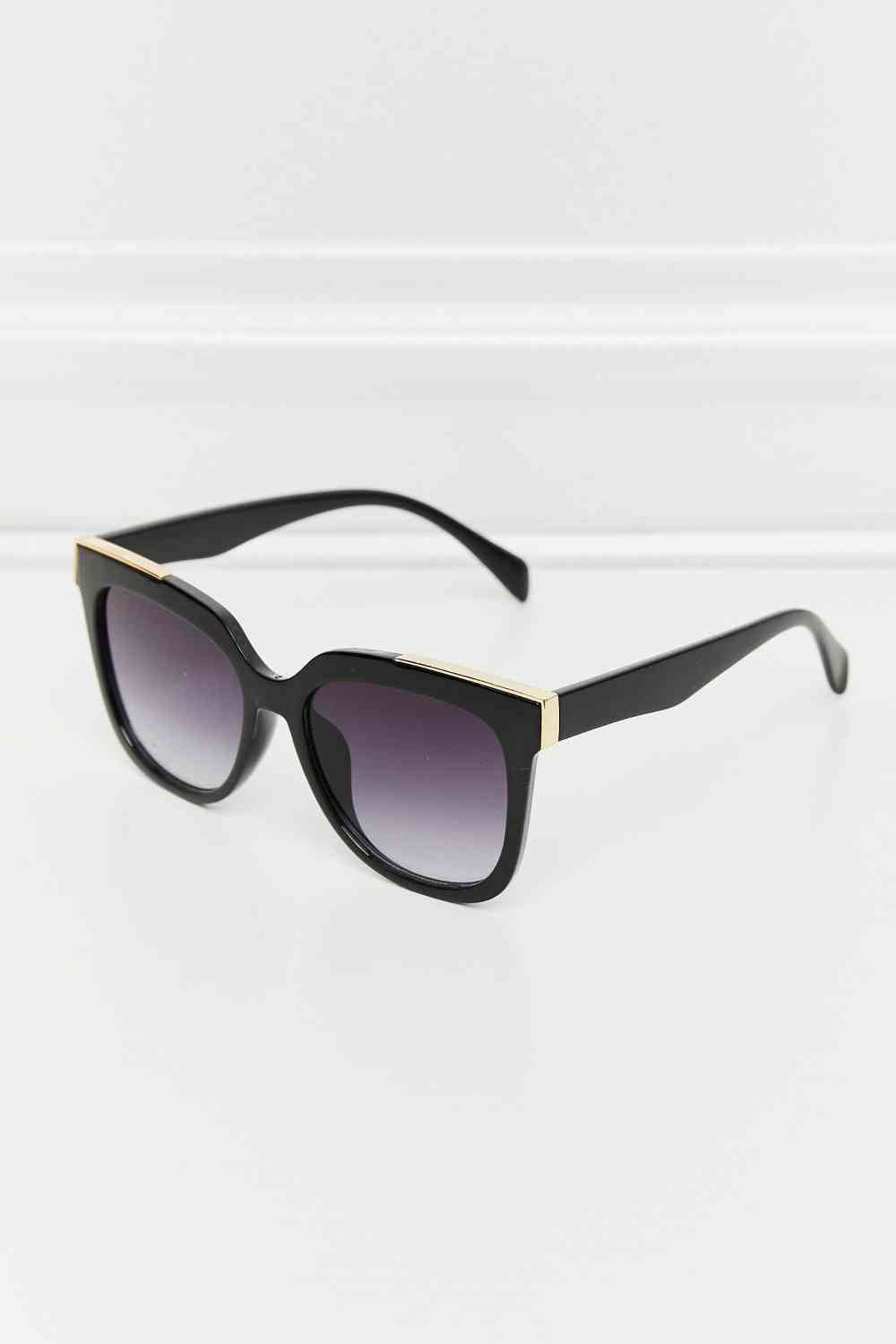 Acetate Lens Full Rim Sunglasses - sunglasses - Black - Bella Bourget