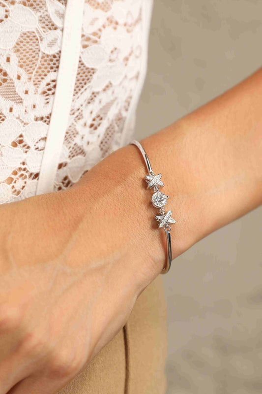 Adored Happy State of Mind 1 Carat Moissanite Bracelet - Bracelets - Silver - Bella Bourget