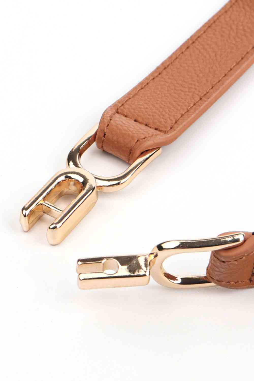 Alloy Buckle Elastic Belt - belt - Ochre - Bella Bourget