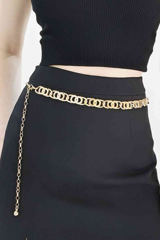 Alloy Lobster Clasp Belt - belt - Gold - Bella Bourget