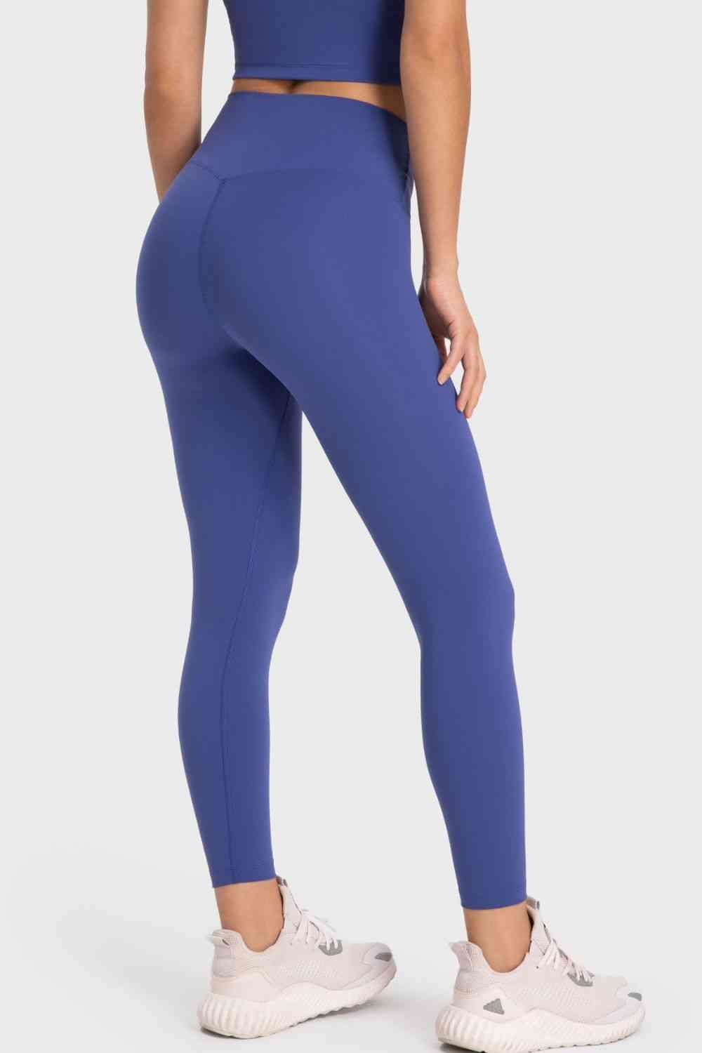 Basic Full Length Active Leggings - Leggings - Cobalt Blue - Bella Bourget