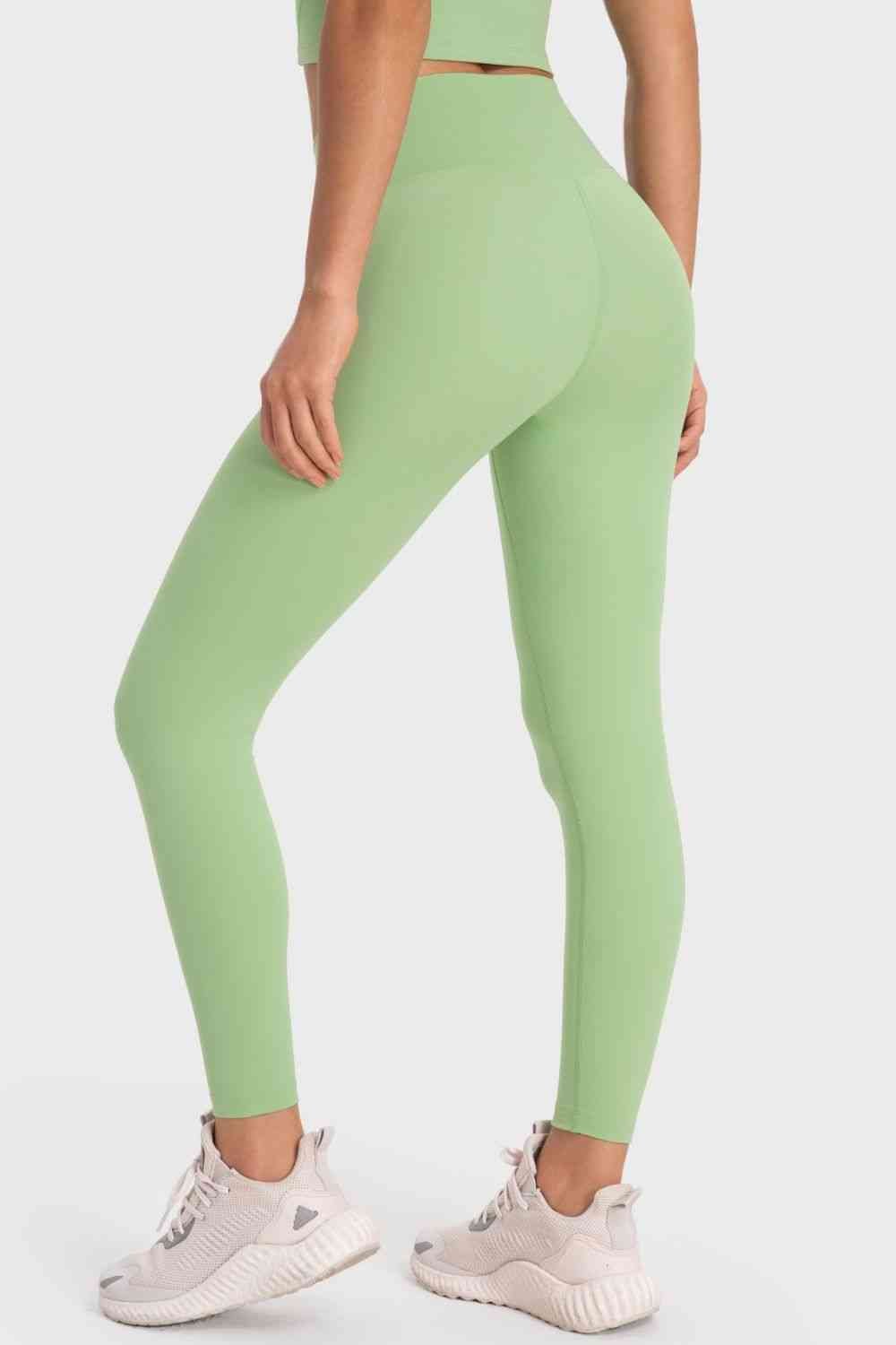 Basic Full Length Active Leggings - Leggings - Mint Green - Bella Bourget