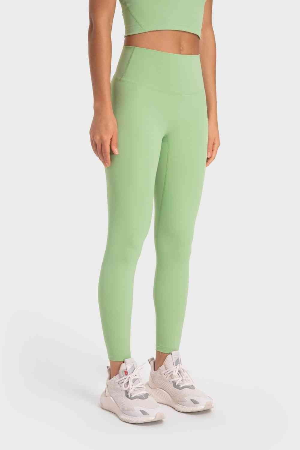 Basic Full Length Active Leggings - Leggings - Mint Green - Bella Bourget