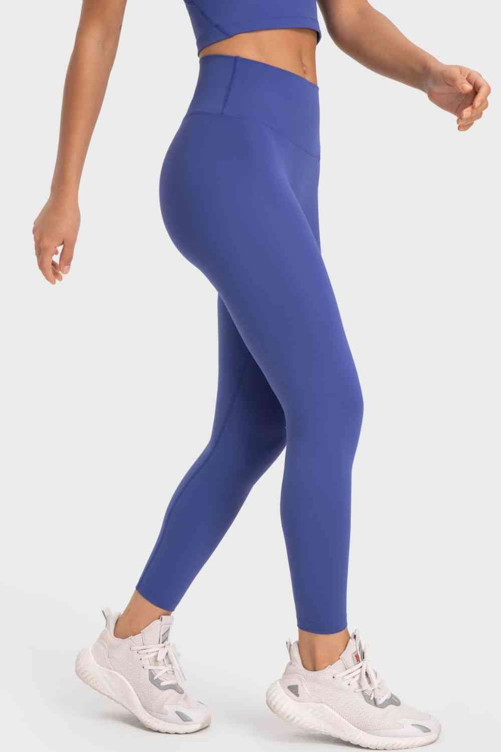 Basic Full Length Active Leggings - Leggings - Cobalt Blue - Bella Bourget