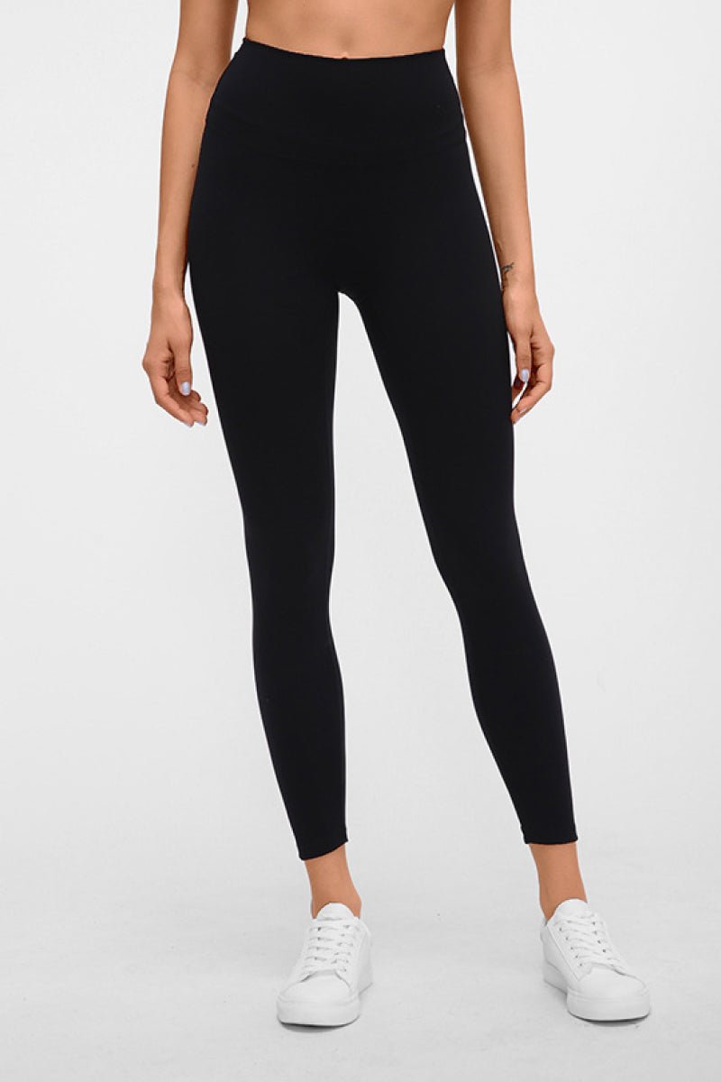 Basic Full Length Active Leggings - Leggings - Black - Bella Bourget