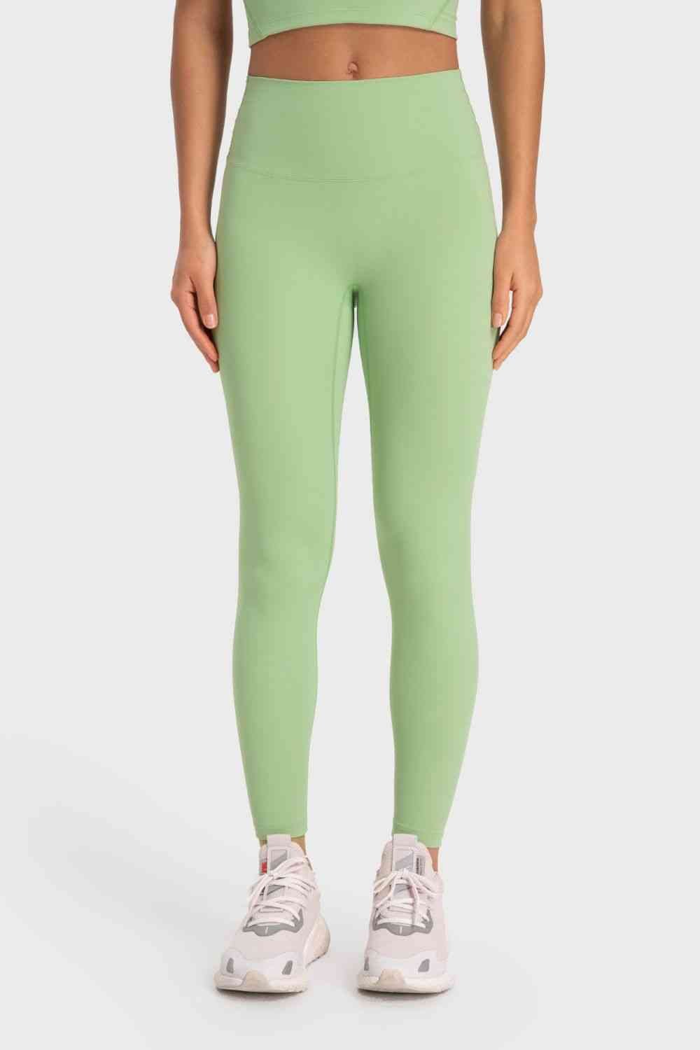 Basic Full Length Active Leggings - Leggings - Mint Green - Bella Bourget