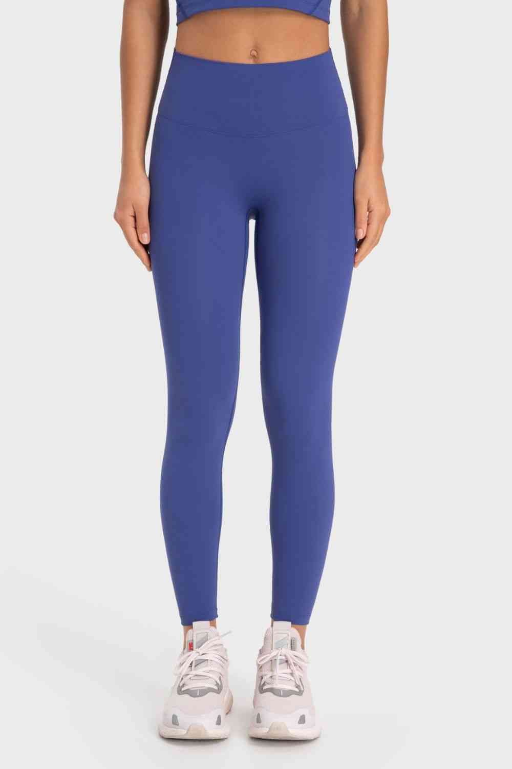 Basic Full Length Active Leggings - Leggings - Cobalt Blue - Bella Bourget