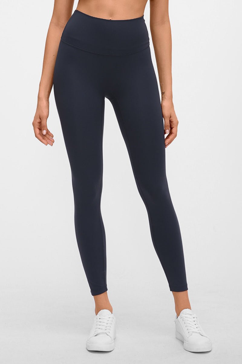 Basic Full Length Active Leggings - Leggings - Navy - Bella Bourget