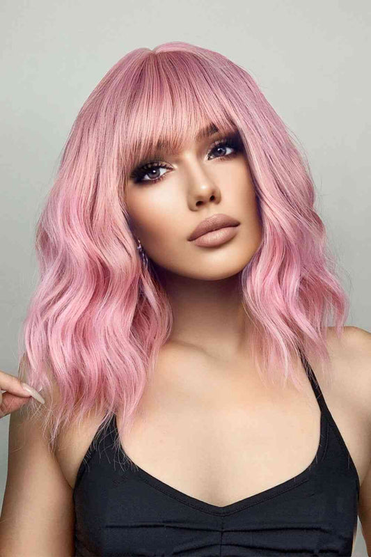 Bobo Wave Synthetic Wigs 12'' - synthetic hair - Pink - Bella Bourget