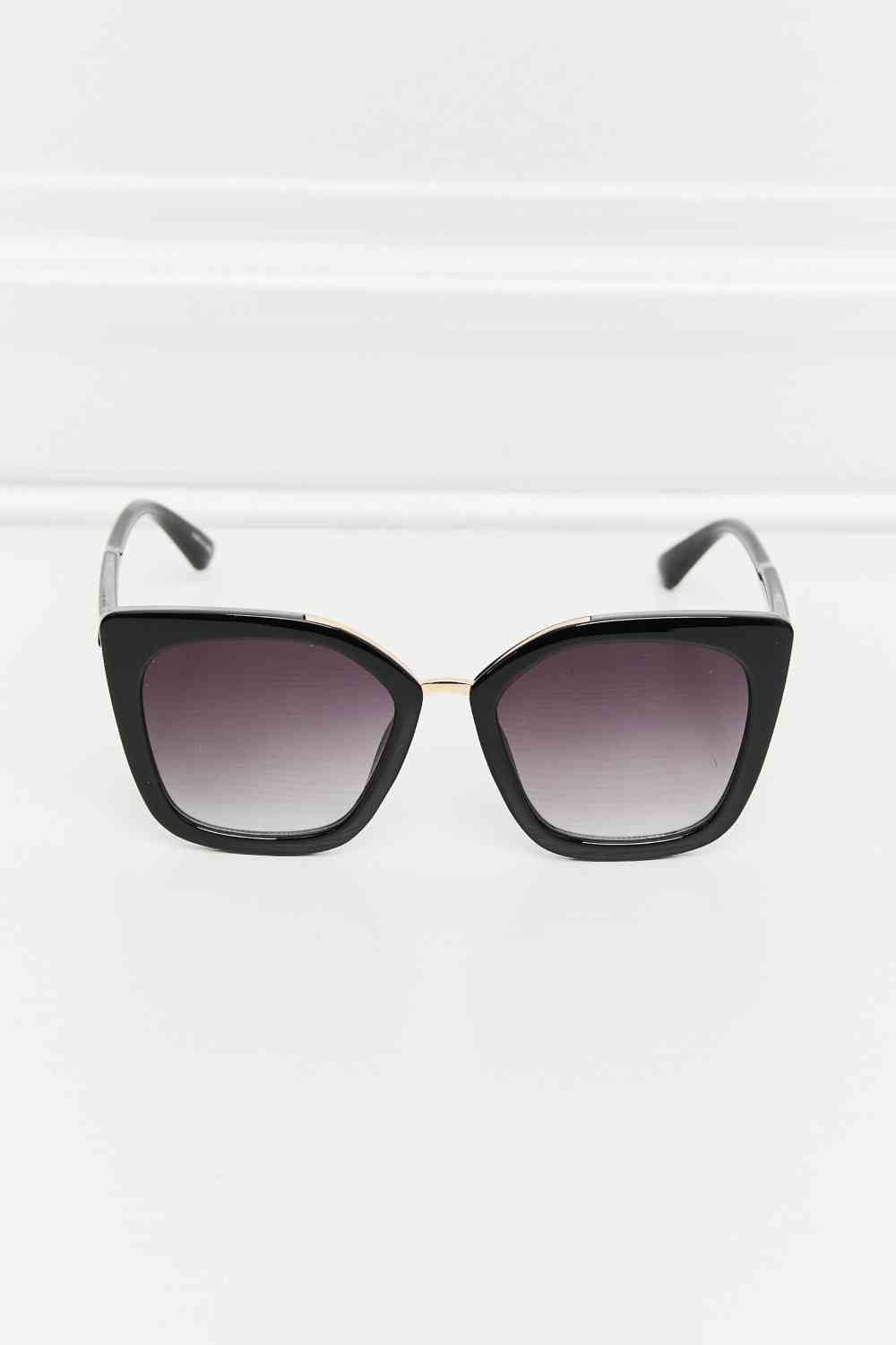 Cat Eye Full Rim Sunglasses - sunglasses - Black - Bella Bourget