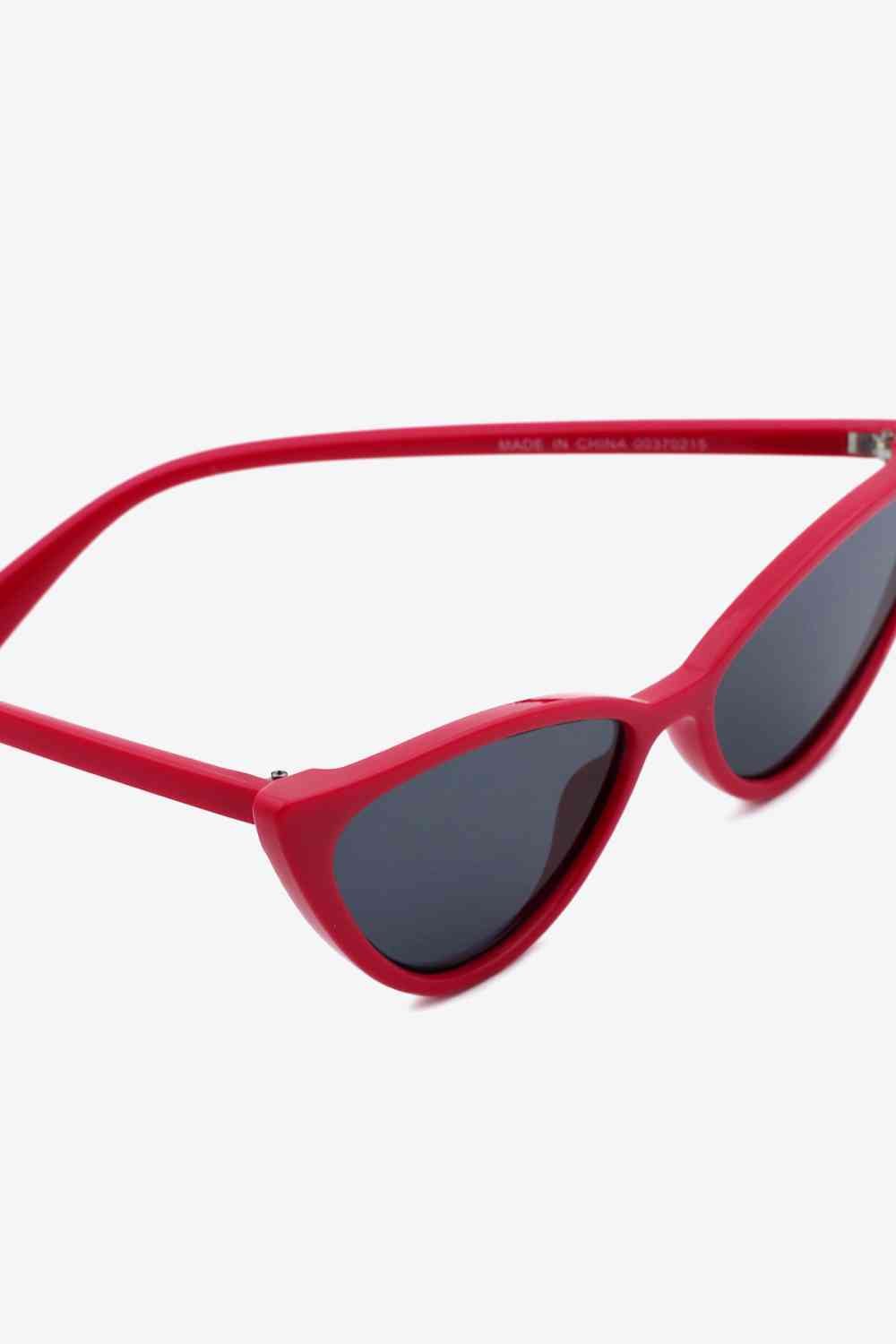 Cat - Eye Sunglasses - sunglasses - Deep Red - Bella Bourget