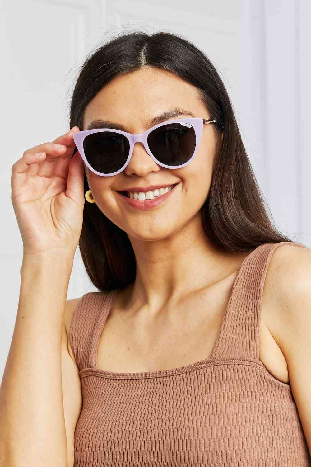 Cat - Eye Sunglasses - sunglasses - Mocha - Bella Bourget