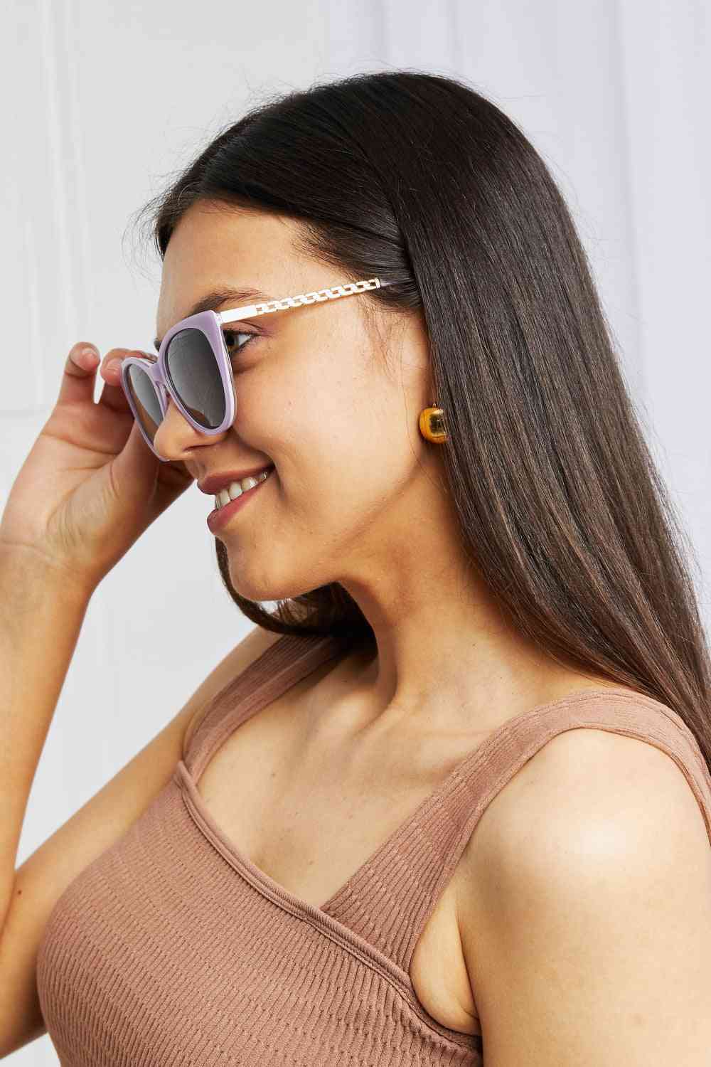 Cat - Eye Sunglasses - sunglasses - Mocha - Bella Bourget