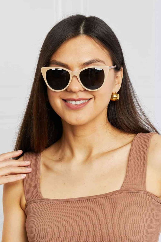 Cat - Eye Sunglasses - sunglasses - Mocha - Bella Bourget