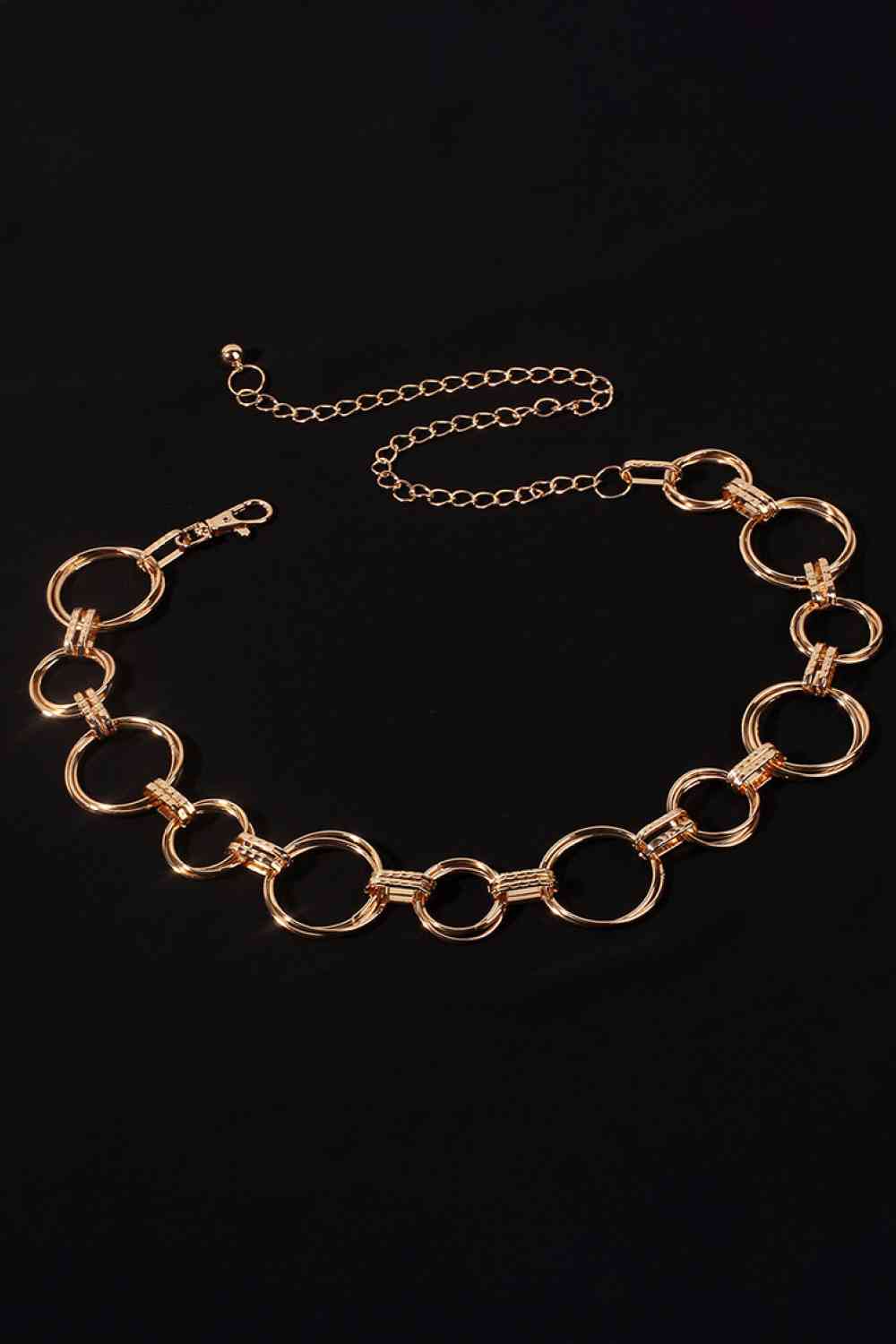 Chain Circle Belt - belt - Gold - Bella Bourget