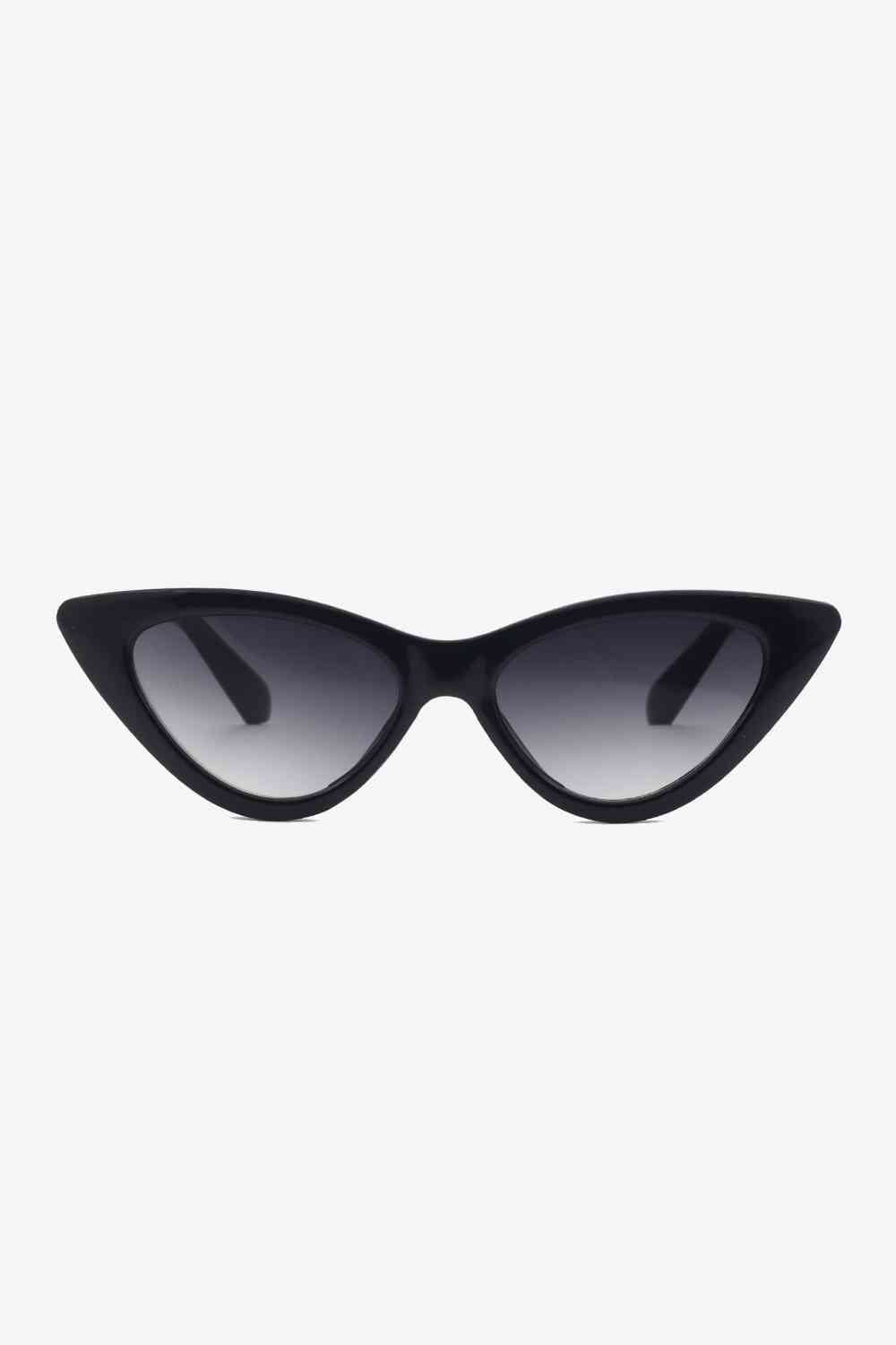 Chain Detail Cat - Eye Sunglasses - sunglasses - Black - Bella Bourget