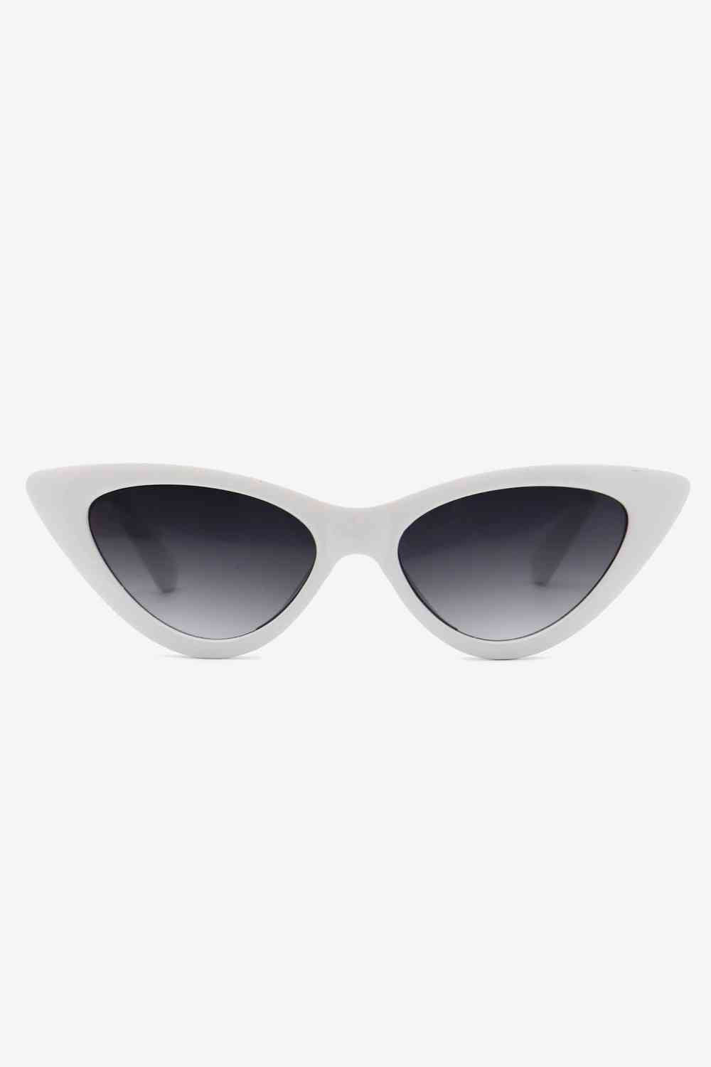 Chain Detail Cat - Eye Sunglasses - sunglasses - Light Gray - Bella Bourget