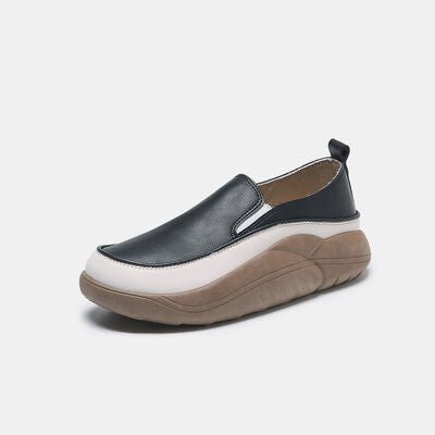 Chunky Slip - On Shoes - shoes - Black - Bella Bourget