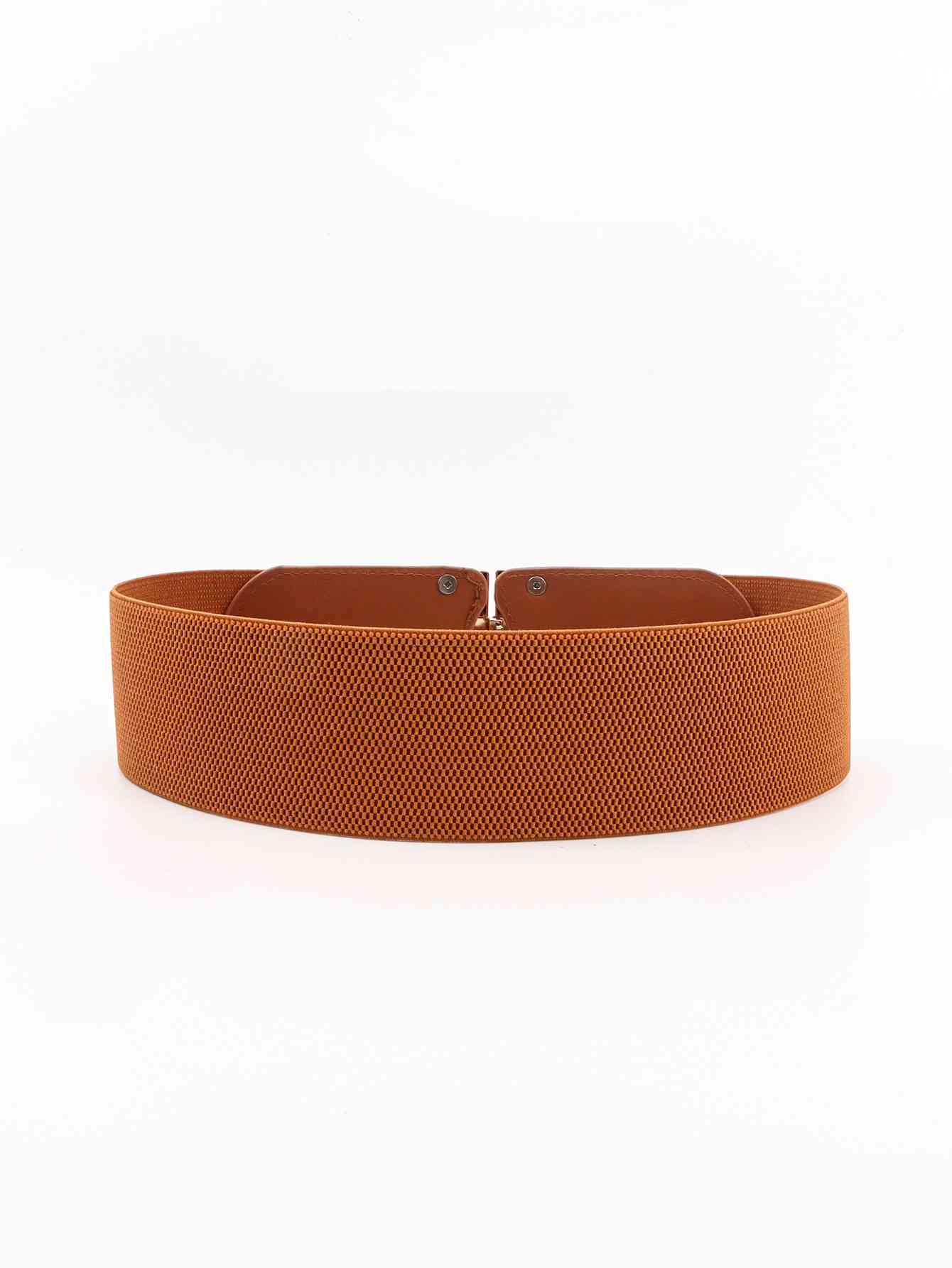 D Buckle Elastic Belt - belt - Ochre - Bella Bourget