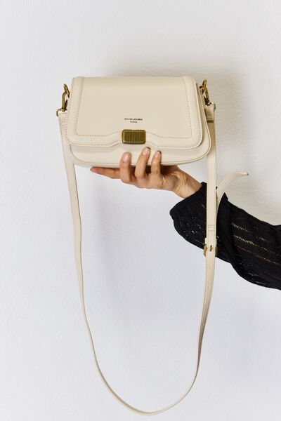 David Jones Faux Leather Crossbody Bag - bag - CREAMY WHITE - Bella Bourget