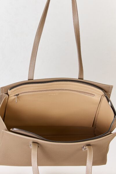 David Jones Medium Work Tote Bag - bag - TAUPE - Bella Bourget