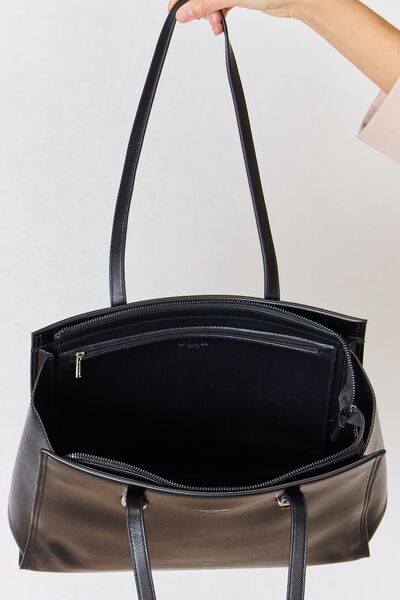 David Jones Medium Work Tote Bag - bag - BLACK - Bella Bourget