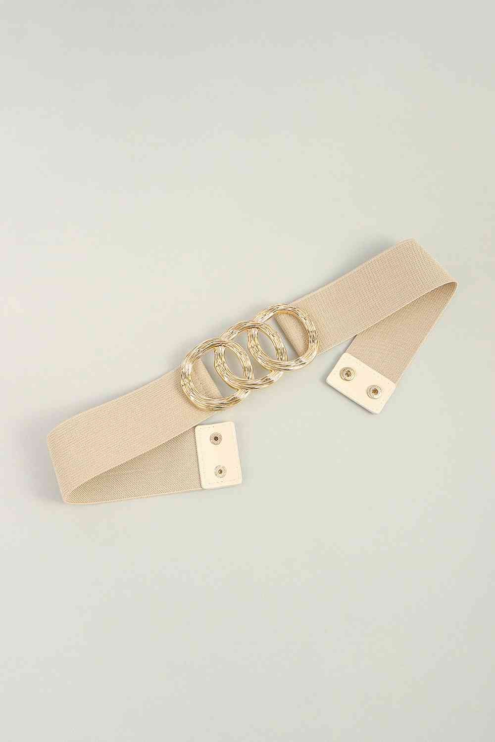 Elastic Wide Belt - belt - Sand - Bella Bourget