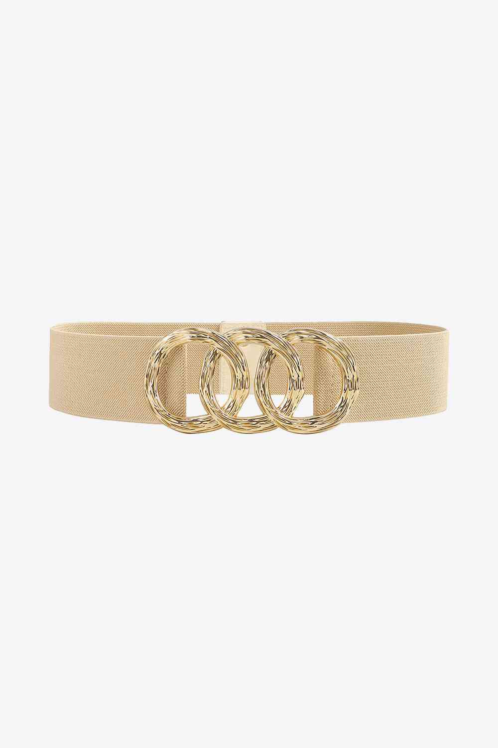 Elastic Wide Belt - belt - Sand - Bella Bourget