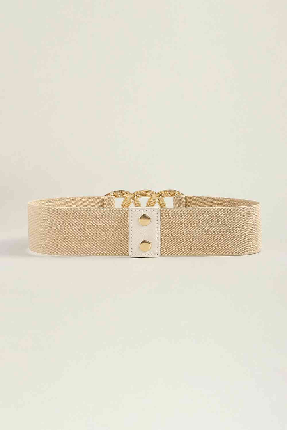 Elastic Wide Belt - belt - Sand - Bella Bourget