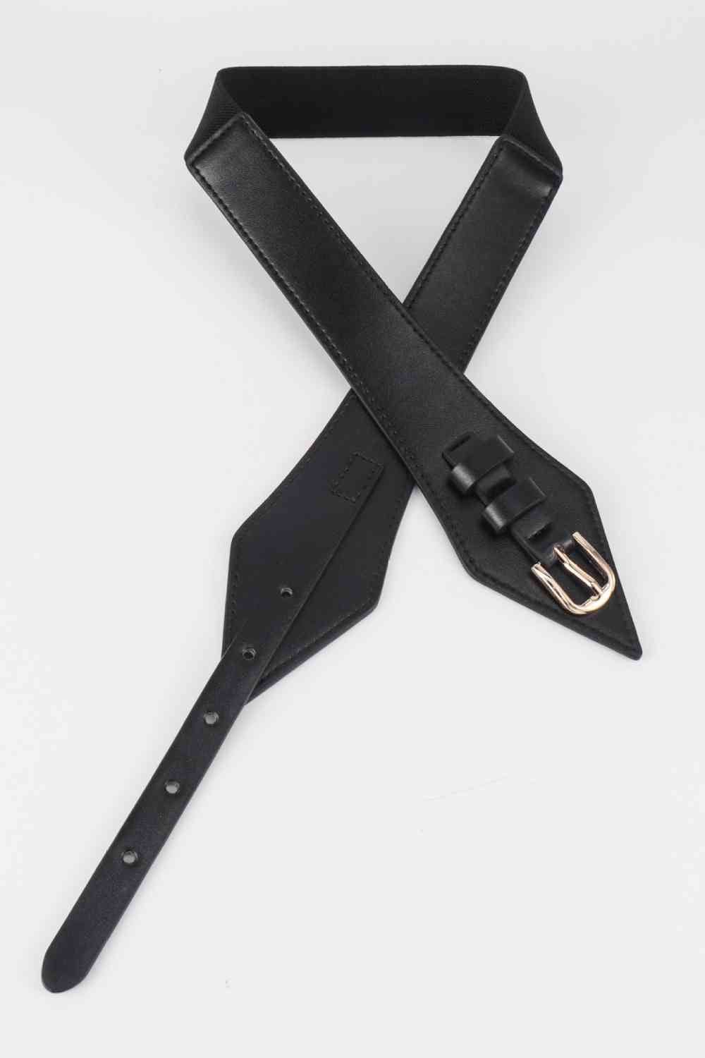 Fashion Geometric Elastic Belt - belt - Black - Bella Bourget