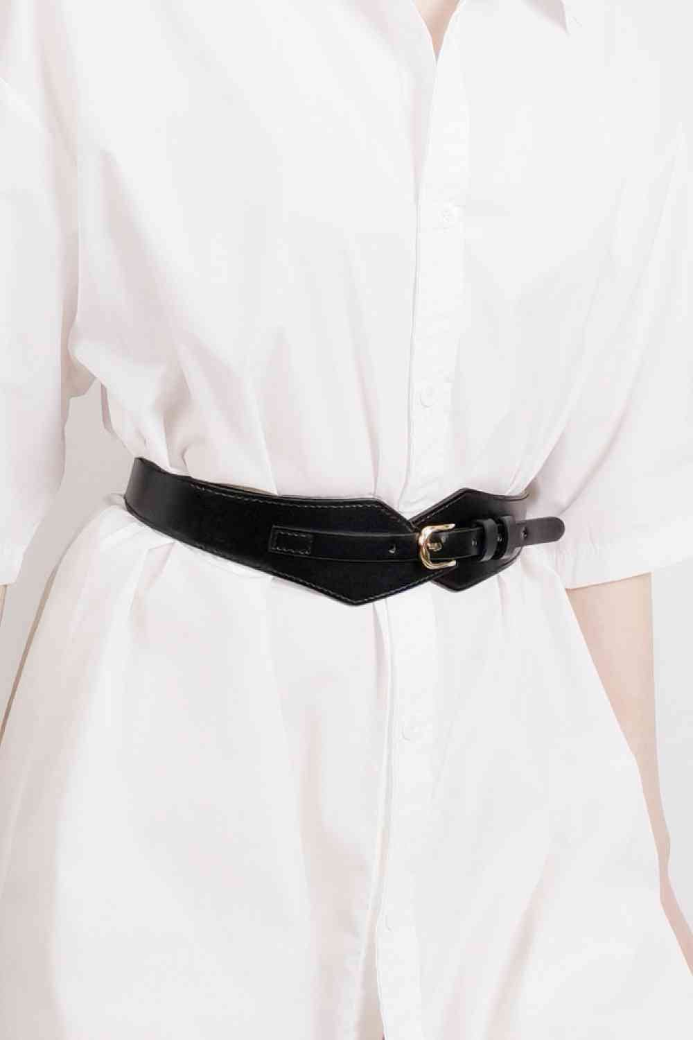 Fashion Geometric Elastic Belt - belt - Black - Bella Bourget