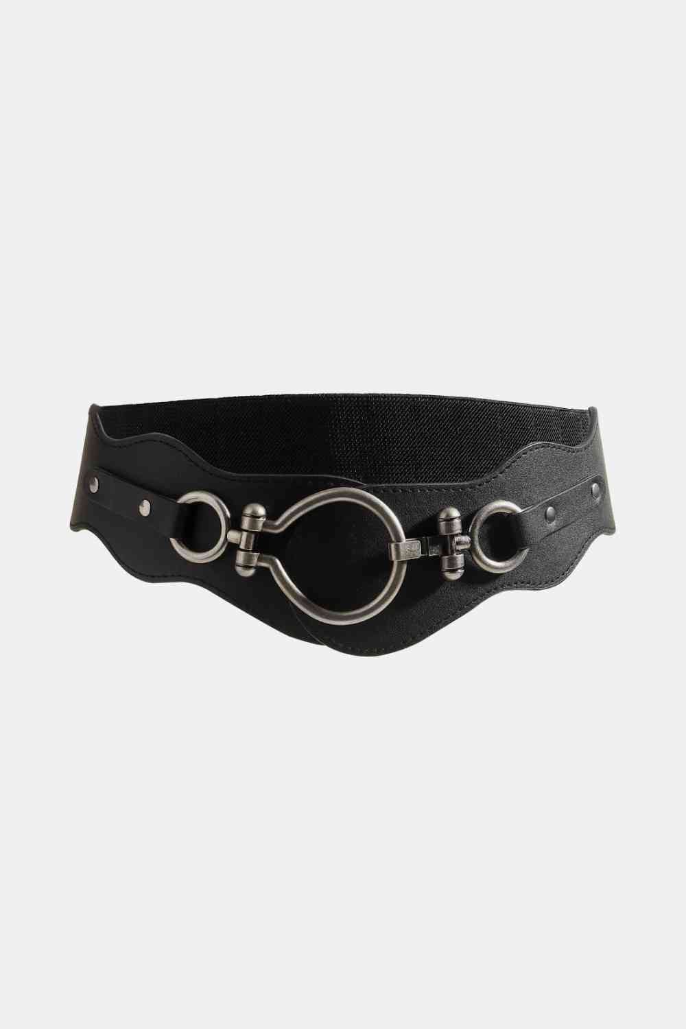 Faux Leather Belt - belt - Black - Bella Bourget