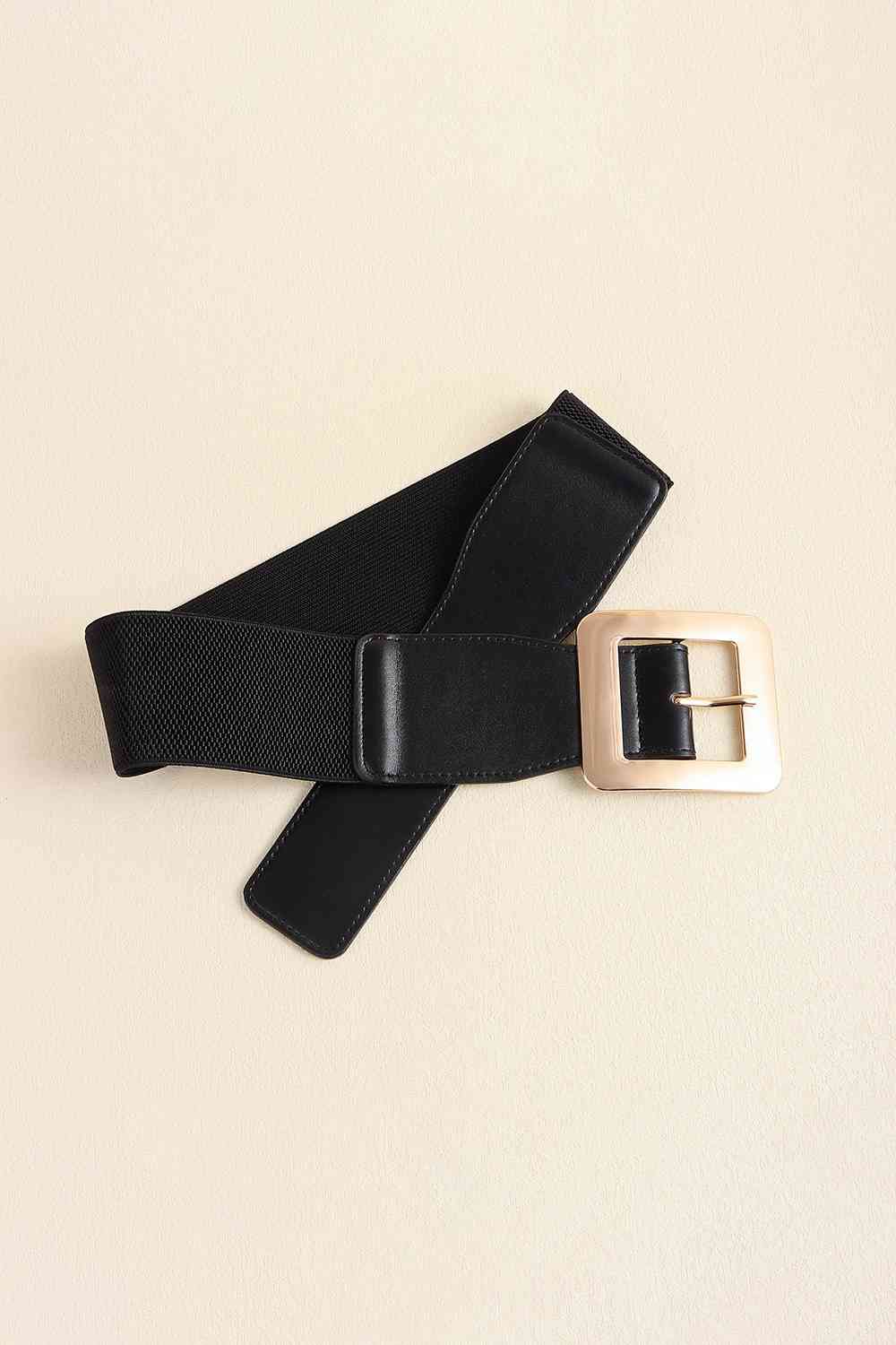 Faux Leather Belt - belt - Black - Bella Bourget