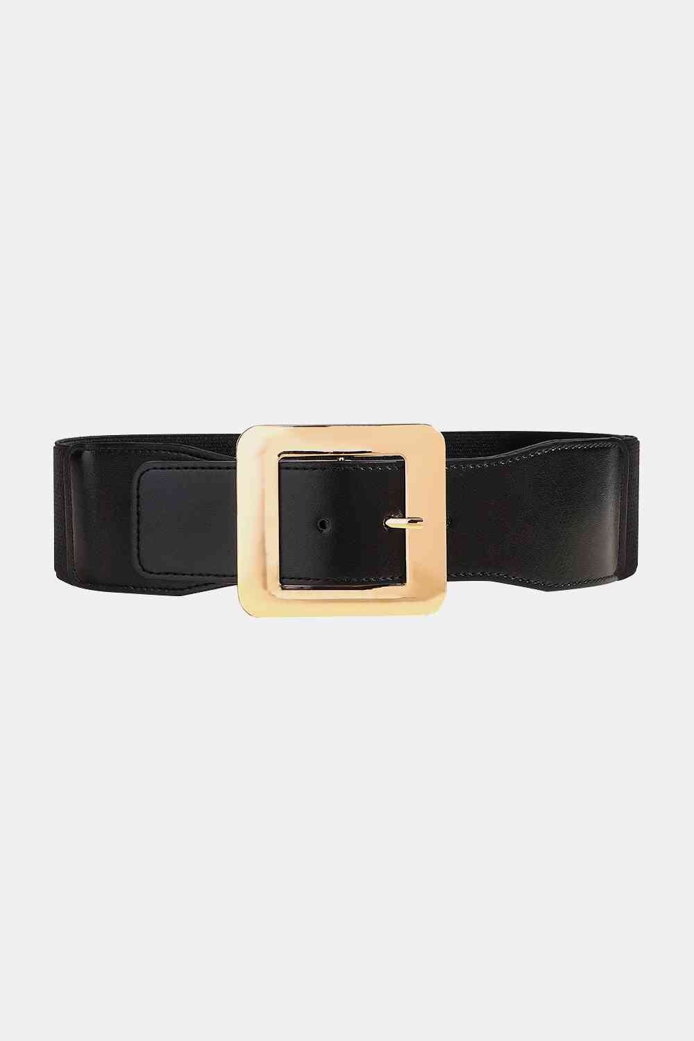 Faux Leather Belt - belt - Black - Bella Bourget