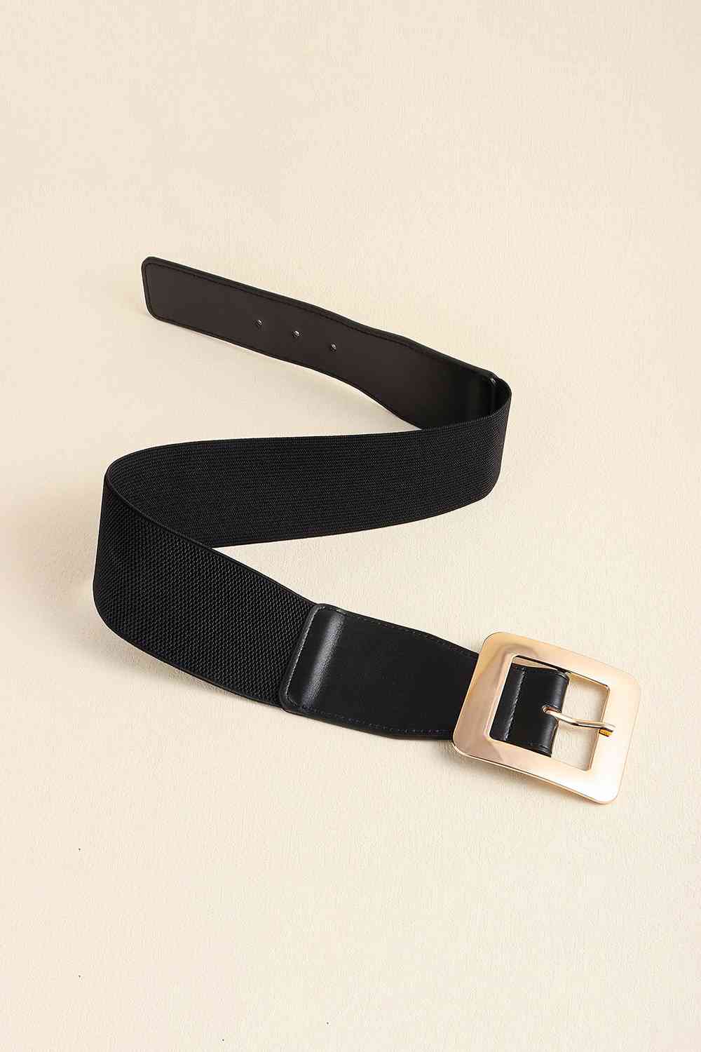 Faux Leather Belt - belt - Black - Bella Bourget