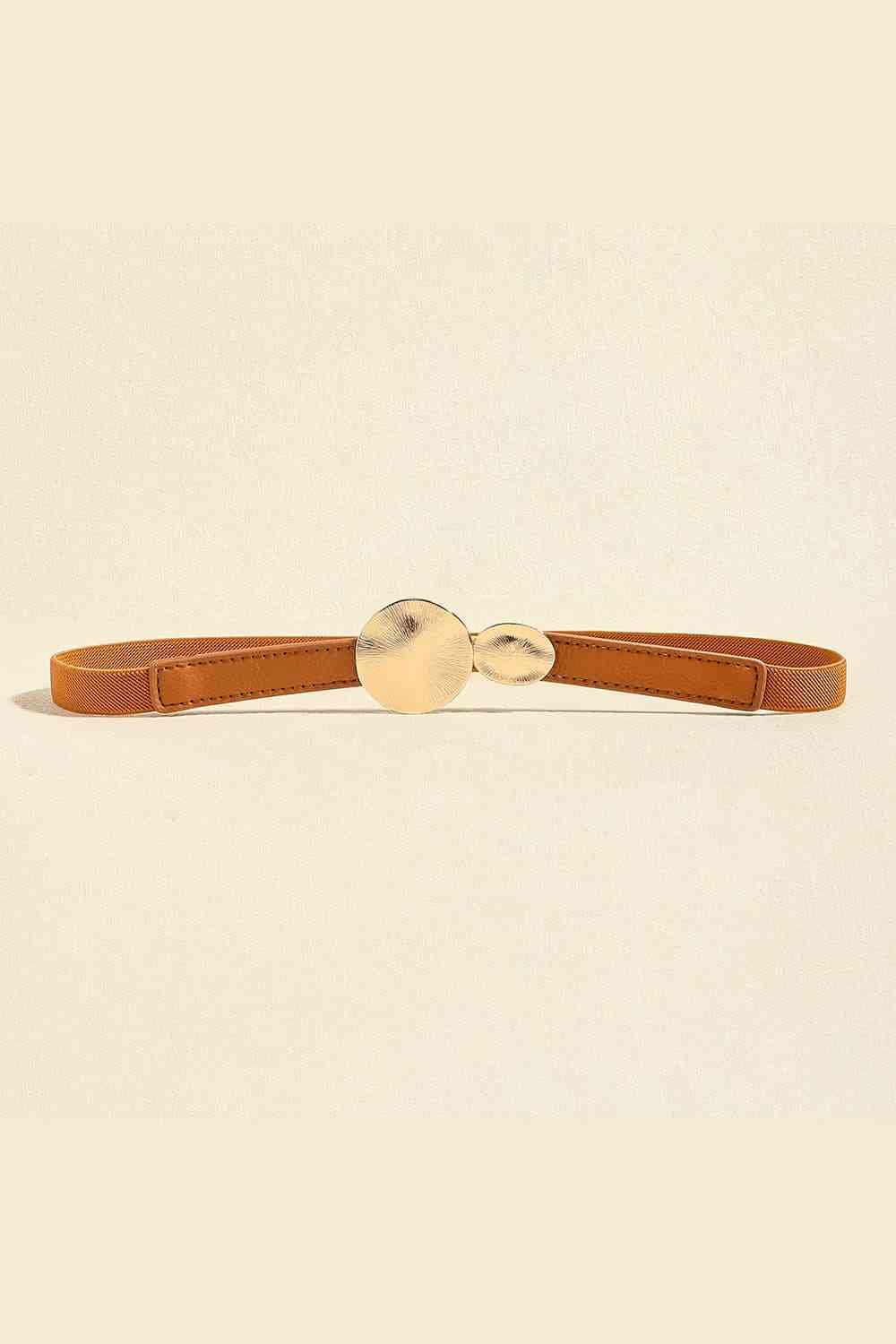 Faux Leather Belt - belt - Caramel - Bella Bourget