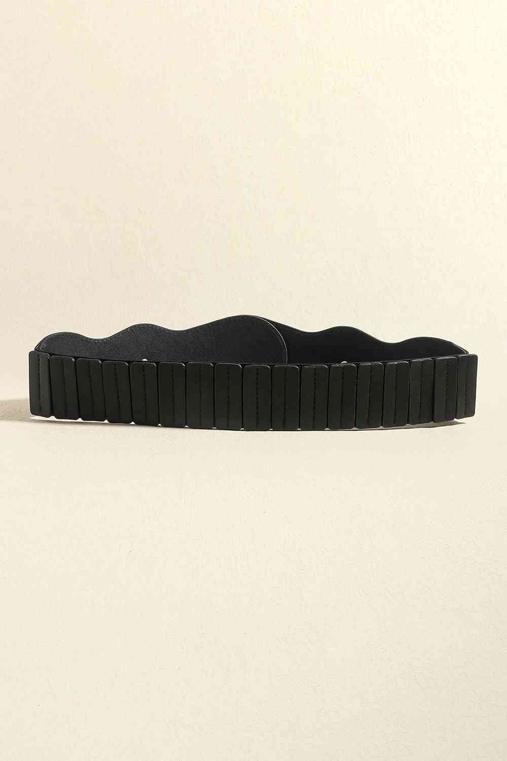 Faux Leather Belt - belt - Black - Bella Bourget