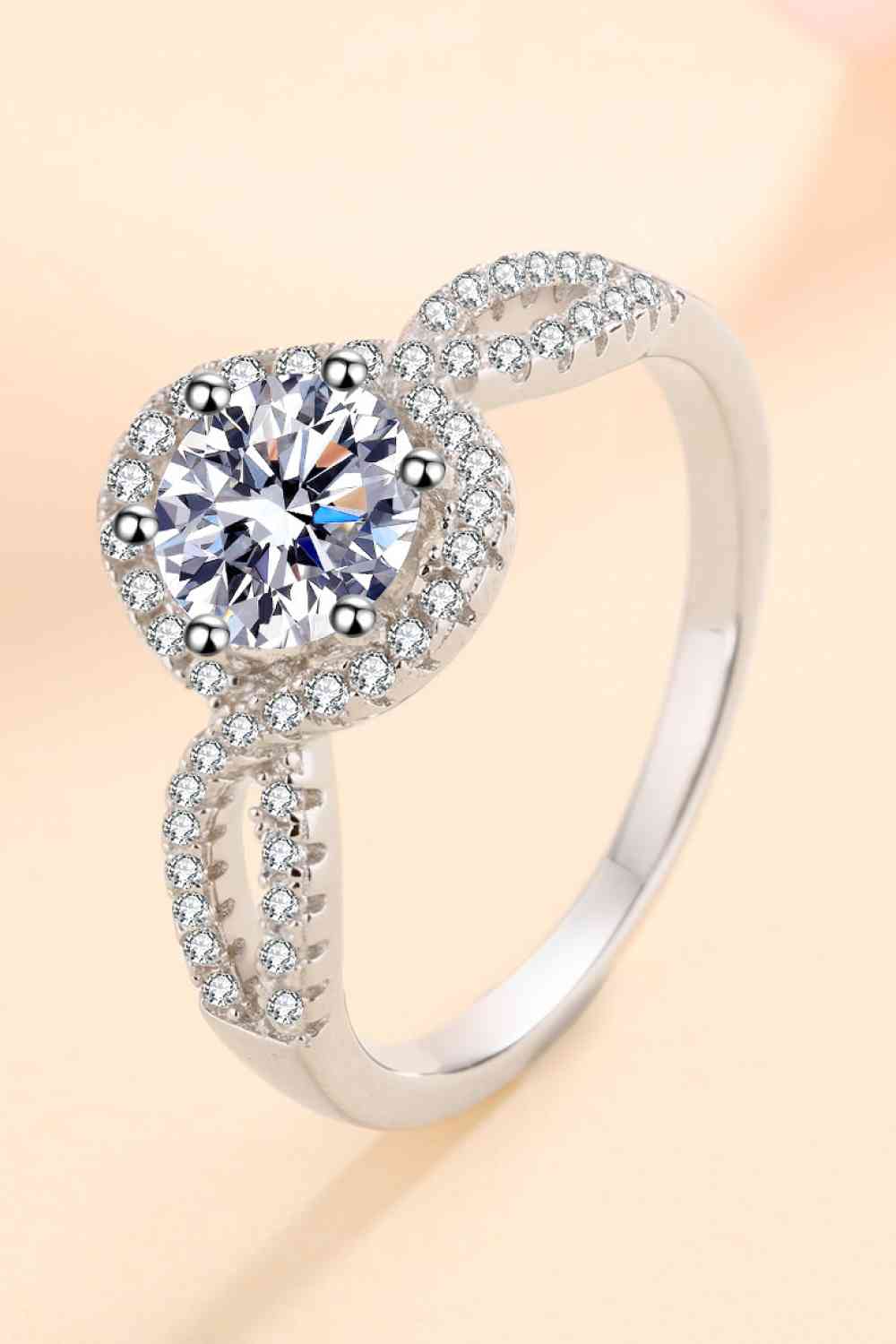 Feel The Joy 925 Sterling Silver Moissanite Ring - Ring - Silver - Bella Bourget