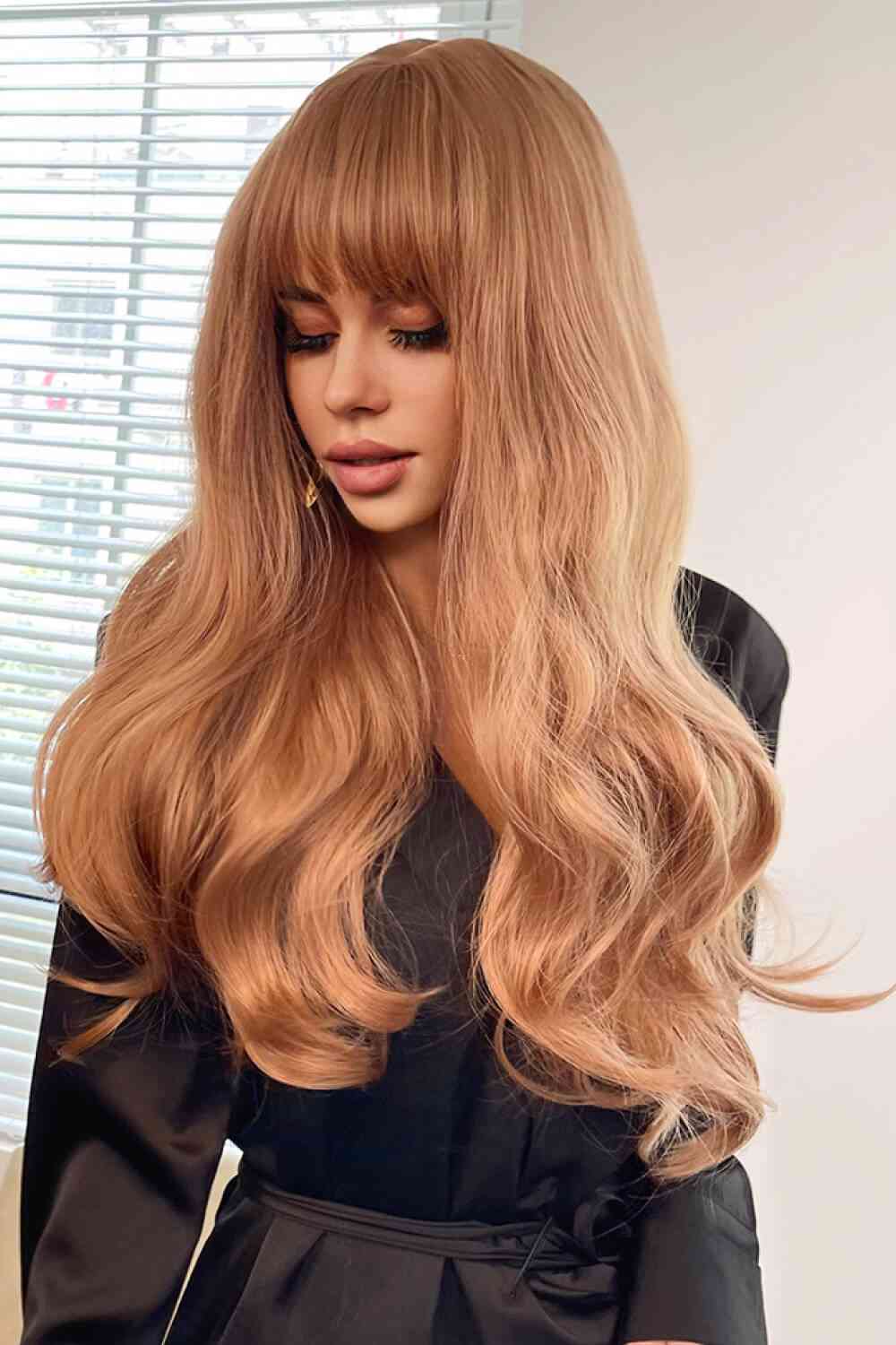 Full Machine Long Wave Synthetic Wigs 24'' - synthetic hair - Gold - Bella Bourget