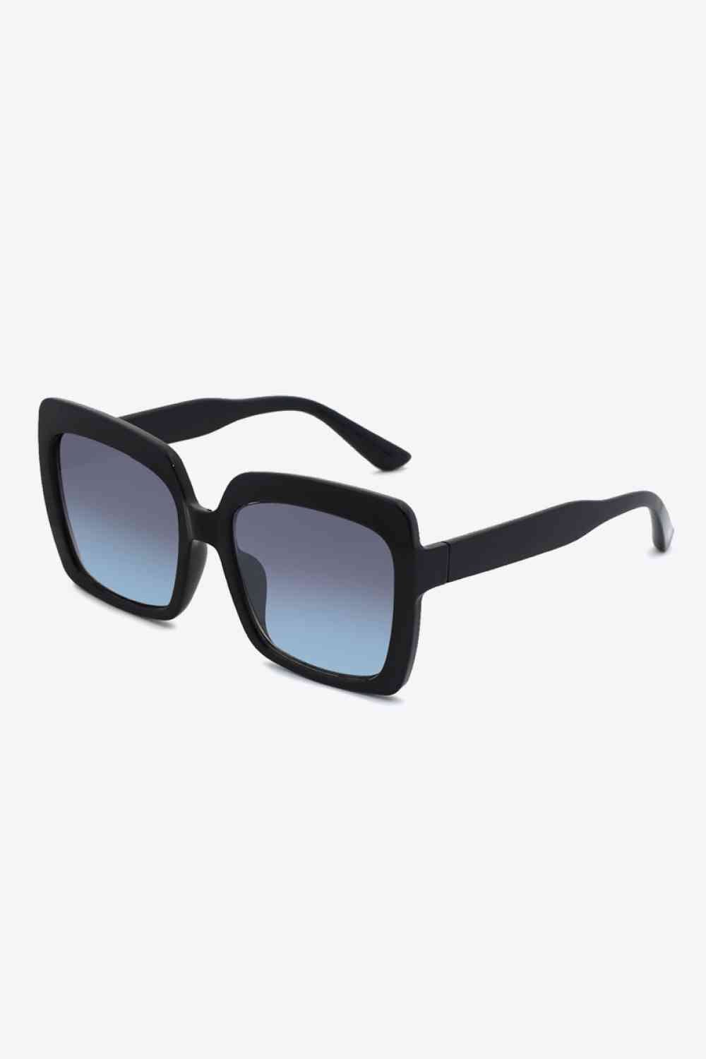 Full Rim Square Frame Sunglasses - sunglasses - Black - Bella Bourget