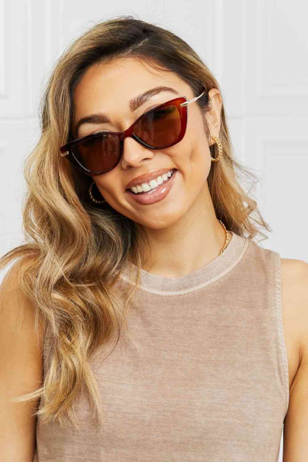 Full Rim Sunglasses - sunglasses - Burnt Umber - Bella Bourget