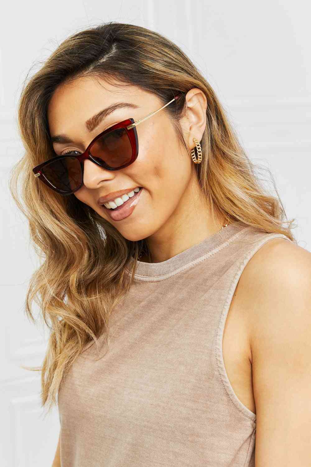 Full Rim Sunglasses - sunglasses - Burnt Umber - Bella Bourget