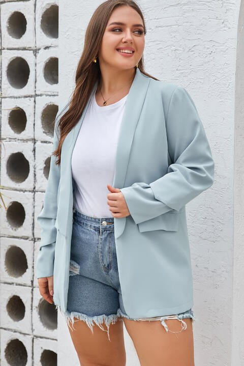 Full size blazer - Full Size Blazer - Air Force Blue - Bella Bourget