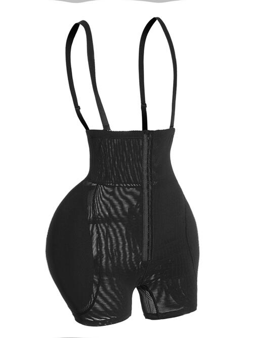 Full Size Hook - and - Eye Under - Bust Shaping Bodysuit - Bodysuit - Black - Bella Bourget