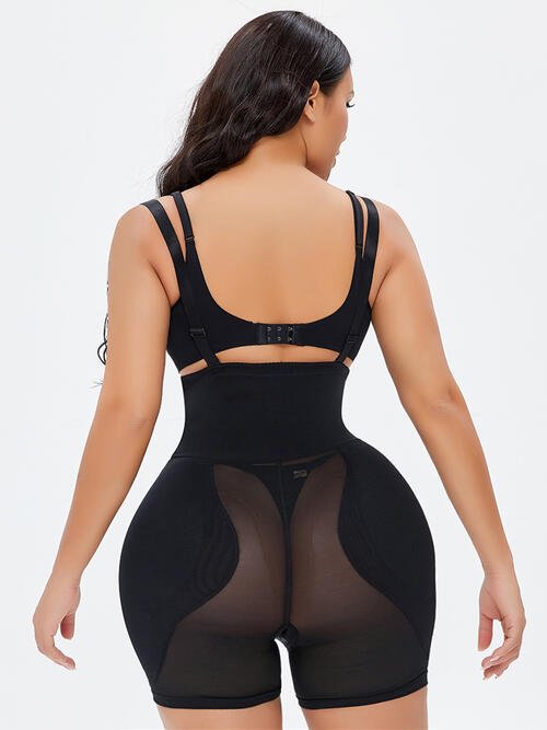 Full Size Hook - and - Eye Under - Bust Shaping Bodysuit - Bodysuit - Black - Bella Bourget