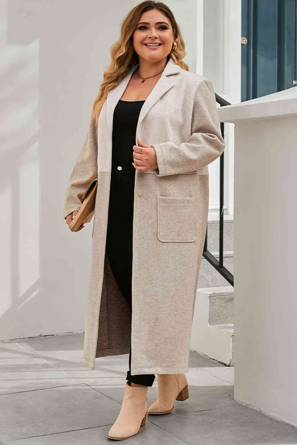 Full size longline coat - Full Size Coat - Dust Storm - Bella Bourget