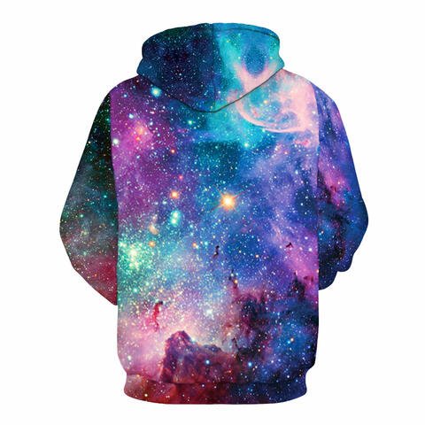 Full Size Printed Drawstring Hoodie with Pockets - Full Size Hoodie - Multicolor - Bella Bourget