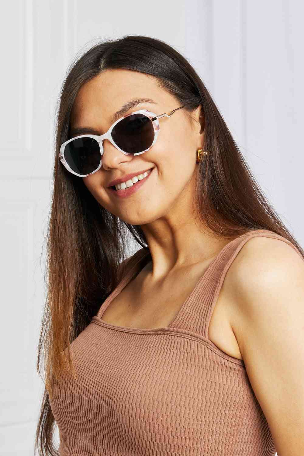 Glam TAC Polarization Lens Sunglasses - sunglasses - Blush Pink - Bella Bourget